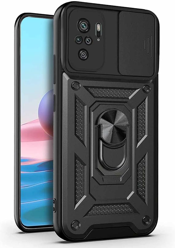Microsonic Xiaomi Redmi Note 10S için Kılıf Impact Resistant Siyah [Redmi Note 10S ile Uyumlu Kılıf - Siyah]