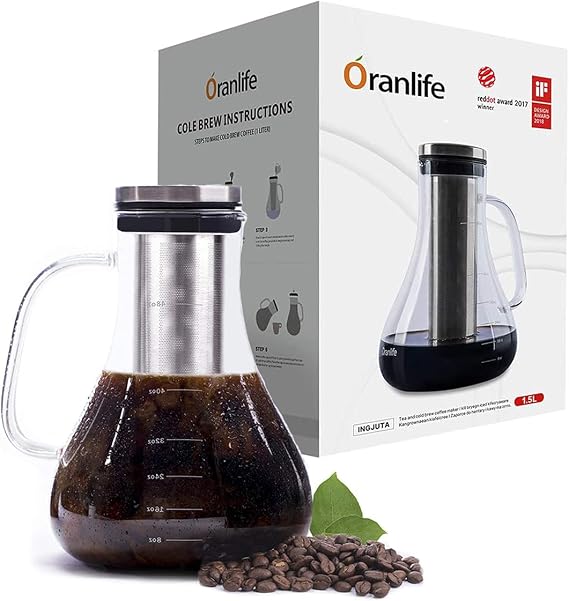 Cold Brew Coffee Maker, Premium Quality Glass Carafe