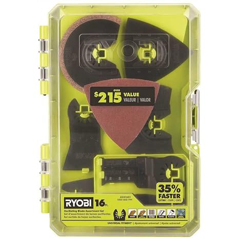 16pcs Oscillating Multi-Tool Blade Accessory Set