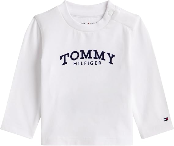 Tommy Hilfiger Unisex Monotype Logo Tee L/S Kn0kn02147 L/S T-Shirt