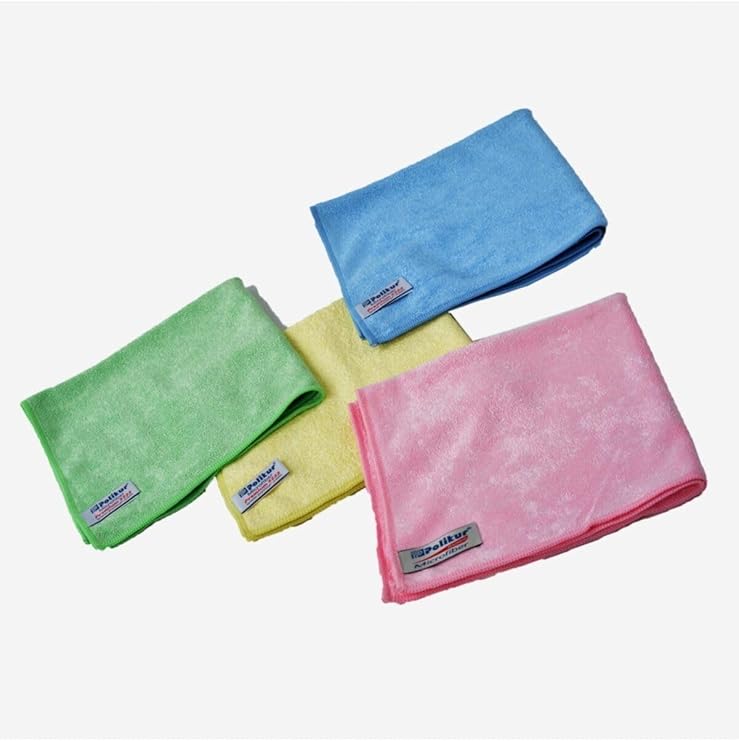 (2 ADET) Polikur 3222 Premium Mikrofiber Kurulama Toz Ve Cam Temizlik Bezi 40x40 Cm.