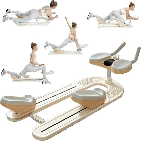 Spinal Stretch & Ab Workout Machine - Waist Twister Trainer for Home Gym with Phone Holder for Leg Stretching & Core Fitness