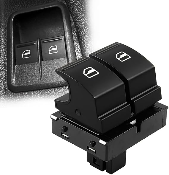 ROBUST Electric Window Control Double Switch Front Right for Skoda Fabia Mk2 Octavia Mk2 Roomster Yeti 1Z0959858