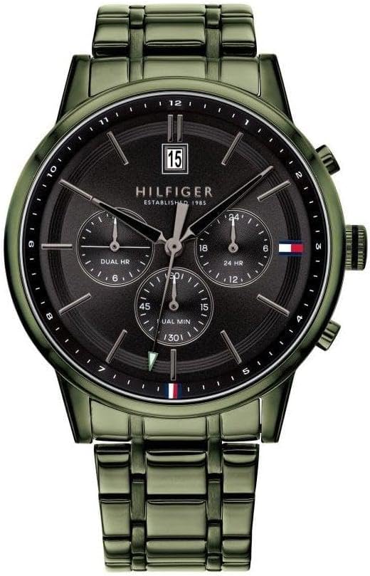 Tommy Hilfiger Analogue Multifunction Quartz Watch for Men with Stainless Steel Bracelet or Leather Strap