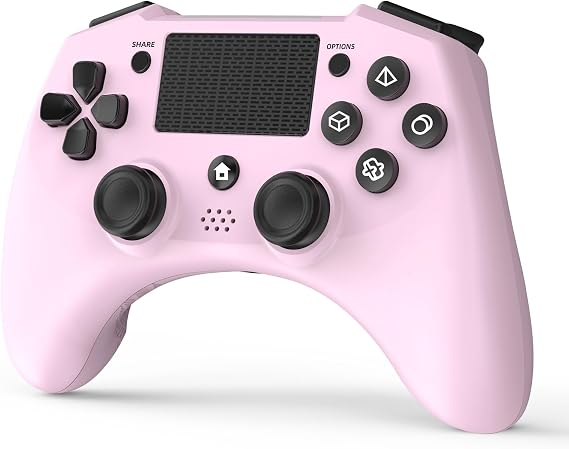DYONDER Wireless Controller Compatible with PS4/Slim/Pro/PC with 6-Axis Motion Sensor, PS4 Controller for Kids and Adults(PINK)
