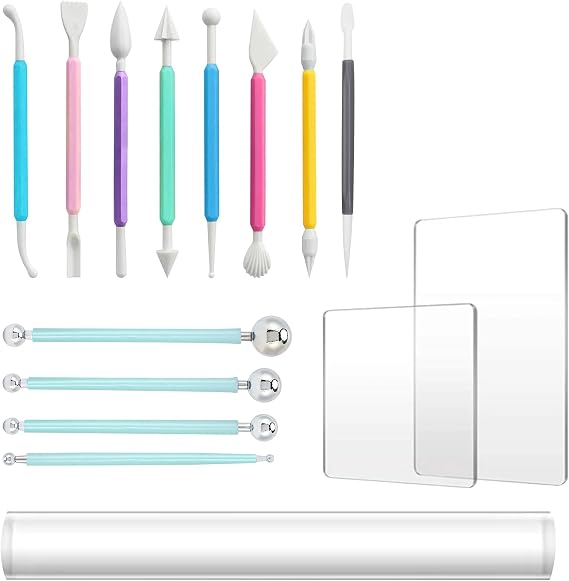 15 PCS Clay Tools Sculpting, Clay Sculpting Tools, Polymer Clay Tools, Pottery Tools, Pottery Carving Tools for Pottery Clay Modeling Embossing Ceramic Shaping Nail Art DIY