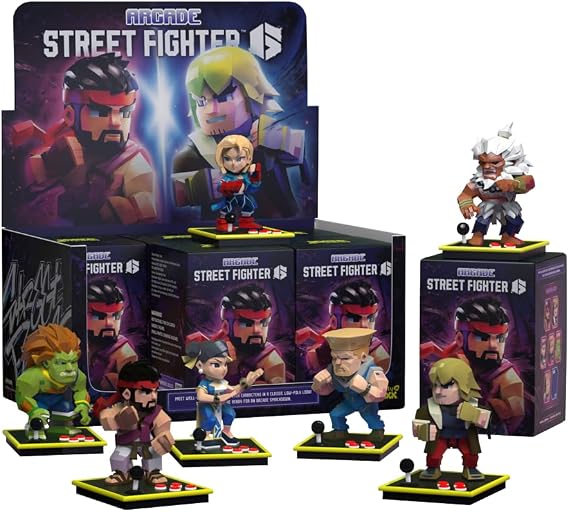 Mighty Jaxx Arcade: Capcom Street Fighter Series Blind Box Toy Collectible Figurine | One Pack - Contains a Random Figure