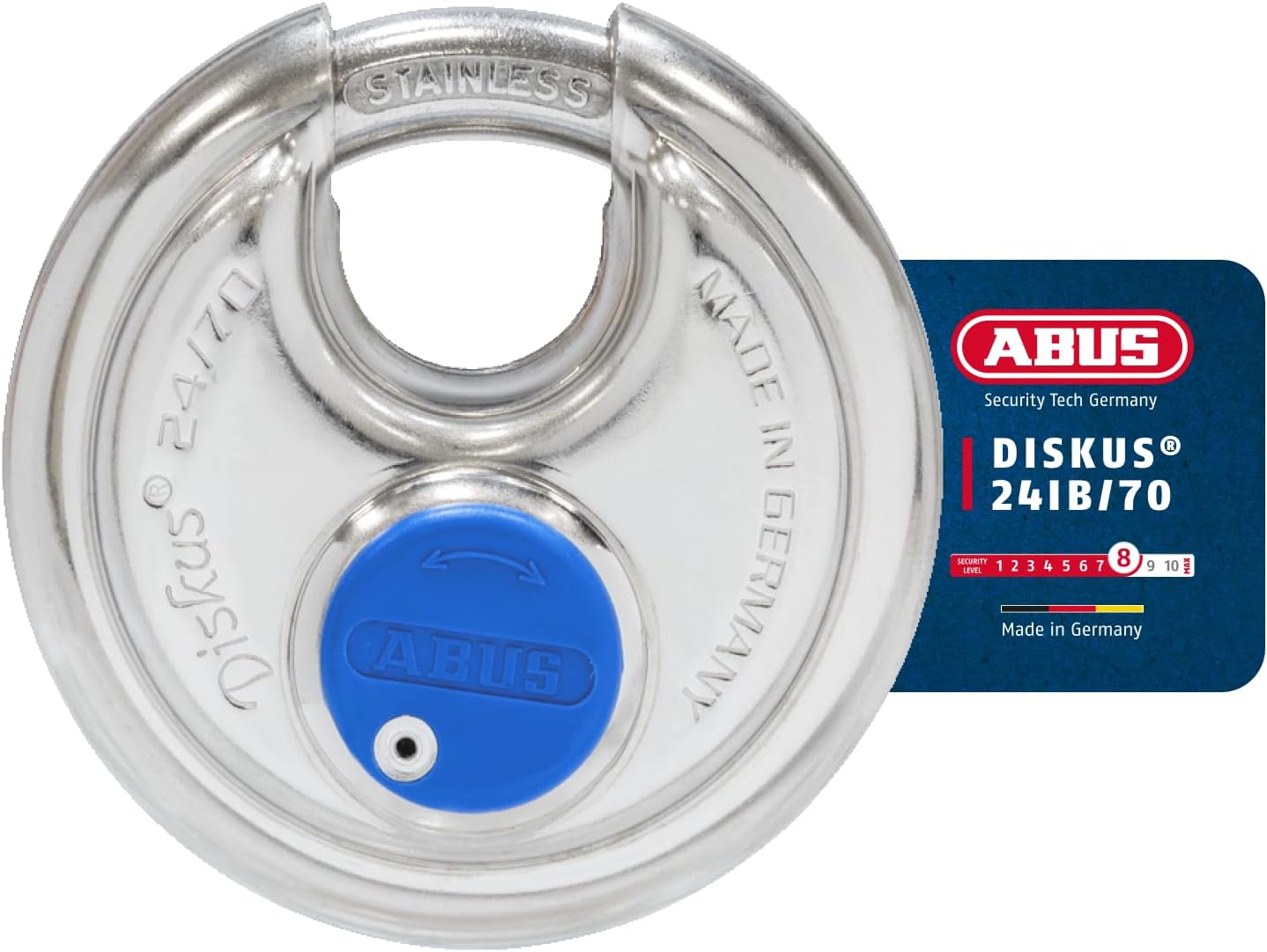 Abus 24IB70mm Diskus Padlock SS
