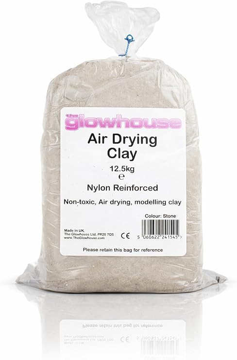 Air Drying Modelling Clay Nylon Reinforced 12.5kg (Stone)