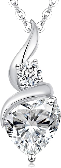 LOUISA SECRET Infinity Necklaces for Women 925 Silver Birthstone Pendant