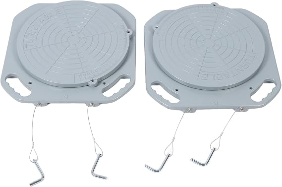 Wheel Alignment Turn Plate, 5 Ton Capacity 360 Degree Rotation 2.4in Sliding Distance Made with High Strength Mg Alloy, for Most Cars and Trucks