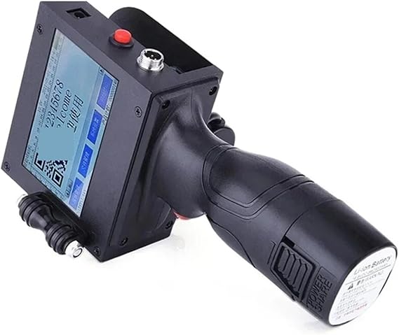 Wide Coding Applications 2588 2588+ JS10 Portable Handheld Printer 12.7mm Food Packaging Production Date Barcode Label Batch Numbering Machine Lightweight and Convenient(1pc 3 Ink Cartridge)