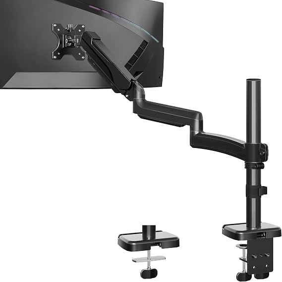 MOUNTUP 705mm Extra Long Arm Single Monitor Arm, for 13-32 inch Screen