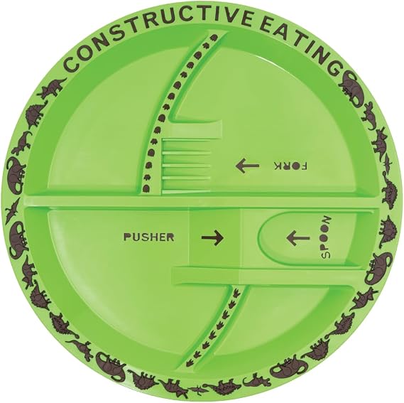 Constructive Eating KC70524 Dinozor Tabağı, Bebekler, Kağıt
