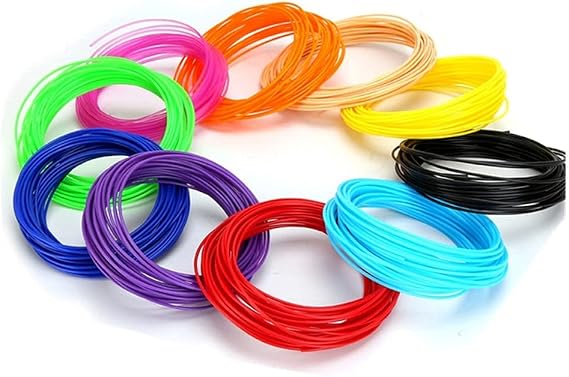 10 Meter PLA 1.75mm Filament Printing Materials Reusable Plastic For 3D Printer Extruder Pen Accessories Black White Red Colorful