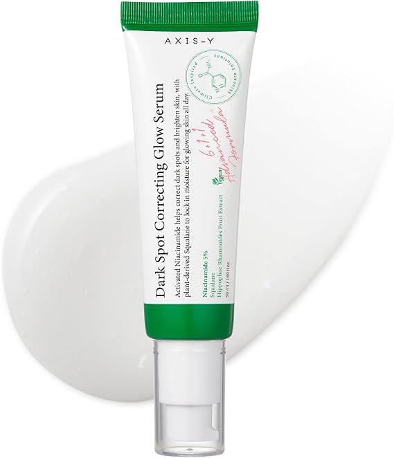 AXIS-Y Dark Spot Correcting Glow Serum - 5% Niacinamide K-Beauty Hyperpigmentation Dark Spot Remover - Vegan Korean Skincare Brightening Face Serum - 50ml/1.69 fl. oz.