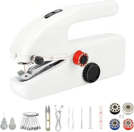 Handheld Sewing Machine, Mini Electric Sewing Machine Kit for Beginners