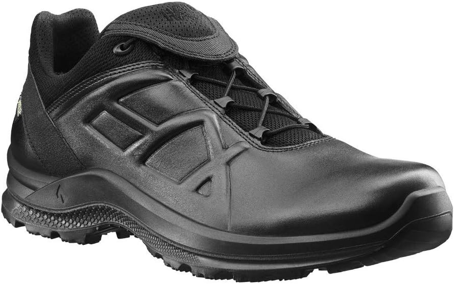 Haix Black Eagle Tactical 2.0 GTX Low/Black Weatherproof and Breathable Leather Shoe for Soldiers and Policemen Black