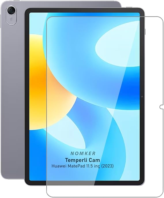 Nomker Huawei MatePad 11.5 inç (2023) Uyumlu Temperli Ekran Koruyucu Kırılmaz Cam Glass