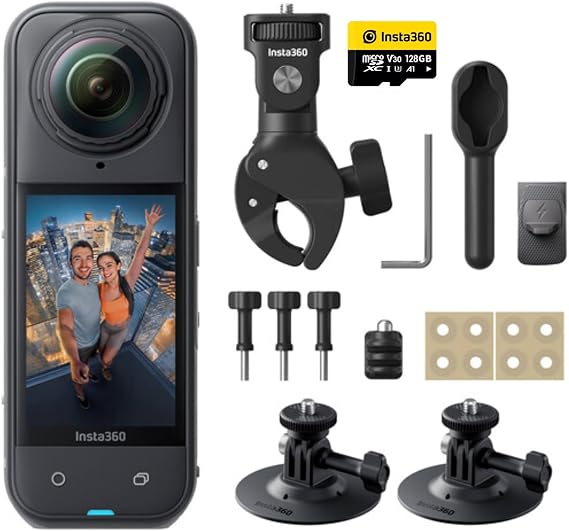 Insta360 X5 Aksiyon Kamerası - Motosiklet Kiti