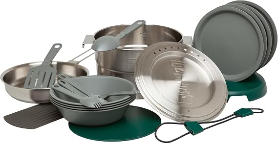 STANLEY Adventure Full Kitchen Pişirme ve Yemek Seti 3.5 Litre - Paslanmaz Çelik | Paslanmaz Çelik