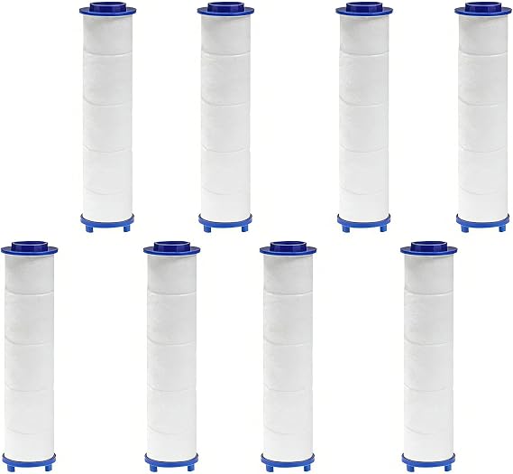 8 Pack Shower Head Filter Replacement Cartridges, PP Cotton