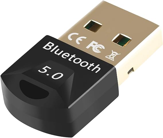 EasyULT USB Bluetooth 5.0 Adapter for PC Laptop, Wireless Bluetooth Dongle/Receiver for windows 11/10/8/8.1/7, Plug and Play, Wireless Transfer for Headset Speaker Keyboard Mouse Printer