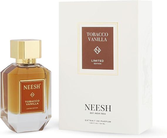 NEESH Tobacco Vanilla (50ml) Extrait de Parfum, Perfume for Men, Luxury Long Lasting Perfume