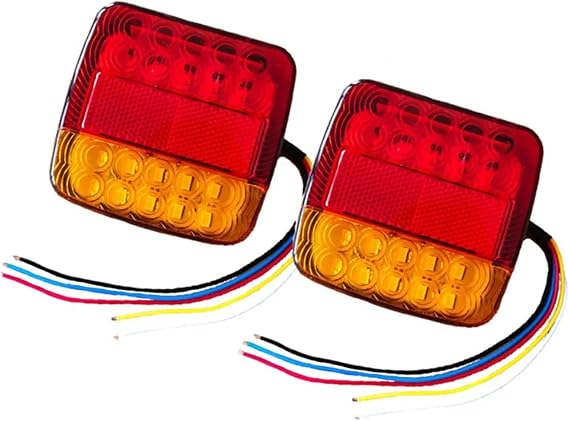 2 Pz 12 V Auto Rimorchio Camion Fanale Posteriore For Auto 20 LED Fanale Posteriore Posteriore Segnale Di Svolta Luci Posteriori Fanale Posteriore Parti