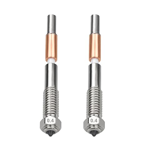 qidi Plus4用バイメタルノズル、クイックリリースセラミック絶縁インテグラル0.2mmノズル、QD-4.5-0.2セラミックインテグラルノズル、qidi用高温耐性0.4