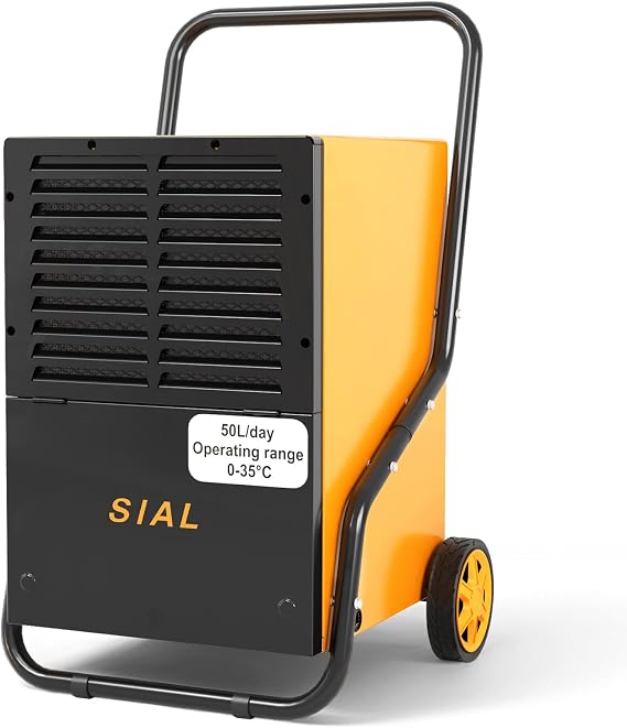 SIAL Industrial Dehumidifier 80L/Day for Home,350㎡,13.6L Water Tank