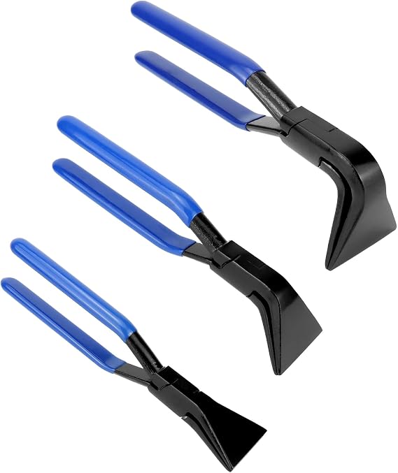 QWORK 3-piece sheet bending pliers sheet metal tools folding pliers 0° 45° 90°