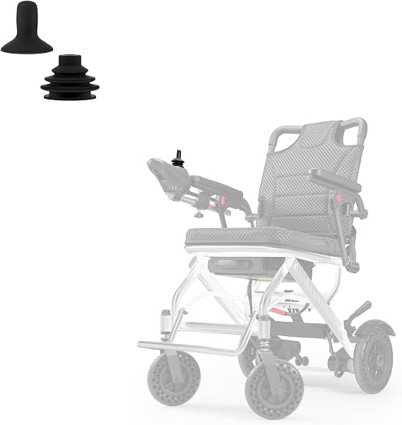 Electric Wheelchair Controller Button Cover, Suitable for Power Wheelchair Joysticks, Quick Assembly, Electric Wheelchair Accessor, Universal Power Wheelchair Knob Button Cap and Joystick Gaiter
