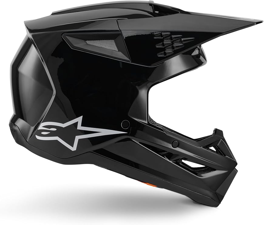 Alpinestars SM3 Solid Helmet ECE06/DOT M, Black Glossy