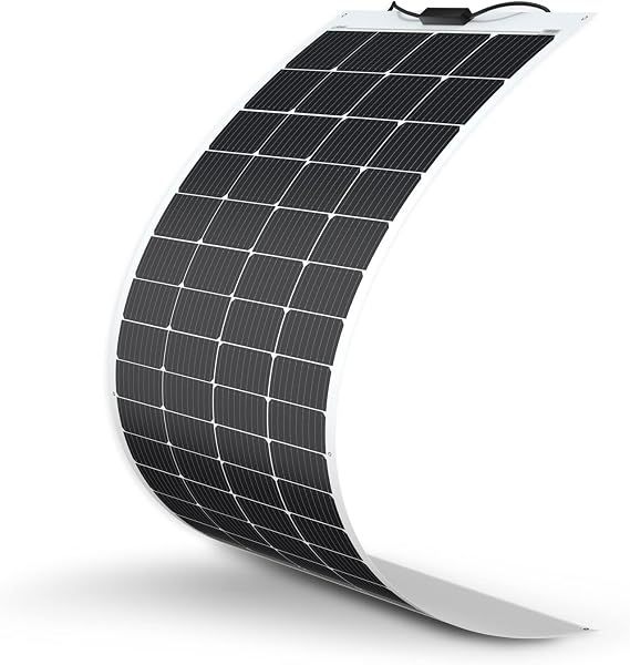 Renogy 200 W 12 V Solar Panel Flexible Monocrystalline Solar Module Silicon Solar Cell Photovoltaic Off Grid for 12 V Batteries Motorhome Camping Caravan Boats