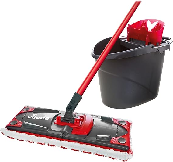 Vileda Ultramax Microfibre Mop and Bucket with Drainer