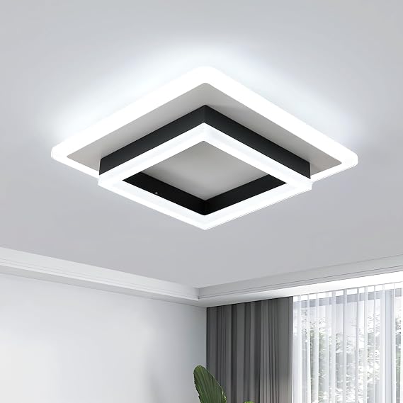 LED Ceiling Light 30W, 3375LM Modern Square Ceiling Lamp [Energy Class E]