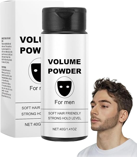 Texture Hair Powder - Instantly Volume Powder for Men - Easy to Apply & Carry, Fluffy, Oil-Control - Natural Styling Hair Powders for Men with Improve Hair Quality