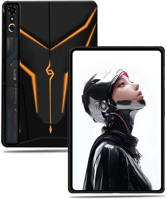 REDMAGIC Astra ゲーミングタブレット9.0インチ用ケース、NOUKAJU タブレット保護ケース、落下防止、傷防止カバー、REDMAGIC Tablet 3 Pro用保護カバーオレンジ-パルス