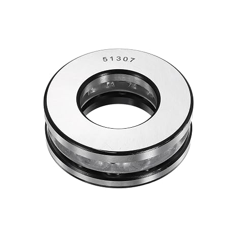sourcing map Thrust Ball Bearings, 35mm Bore 68mm OD 24mm Thick 51307 Single Row Roller, Chrome Steel Axial Ball Bearing, ABEC5