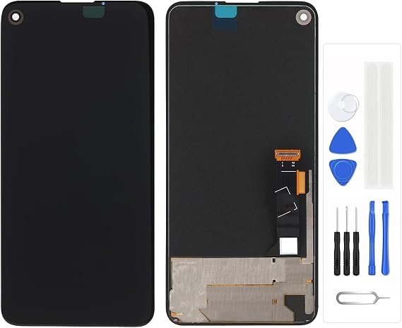 LCD Screen for Google Pixel 4A 5G G025H G6QU3 G025E G025L G025I Replacement LCD Display Touch Digitizer Assembly (Black)