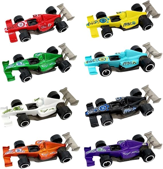 Mini F1 Pull Back Car Set, 8 PCS Mini Racing Cars, F1 Model Vehicles