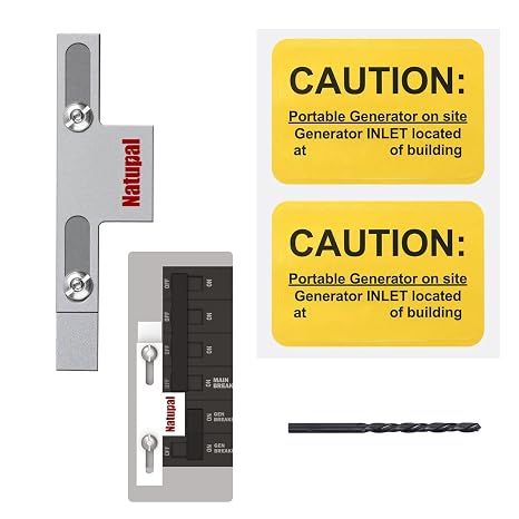 Generator Interlock Kit Compatible with Square D Generator Interlock Kit for Homeline Meter Main 150 or 200 amp Breaker