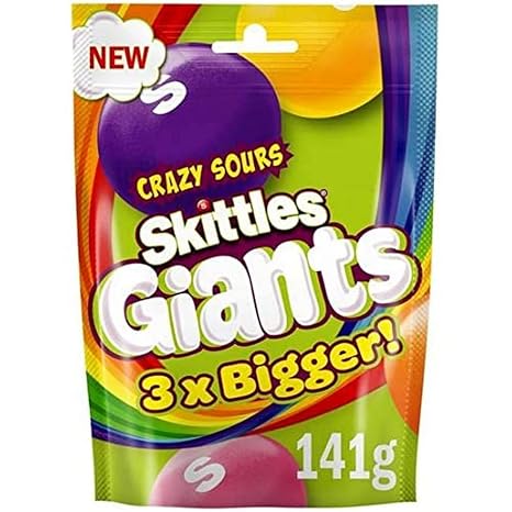 Skittles Crazy Sour Giant Chews 132g