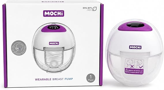 Mochi Giyilebilir Elektrikli Göğüs Pompası, BPA Free, 180 mL, 15 Seviye 4 Mod, Sessiz Kablosuz Süt Sağma Pompası