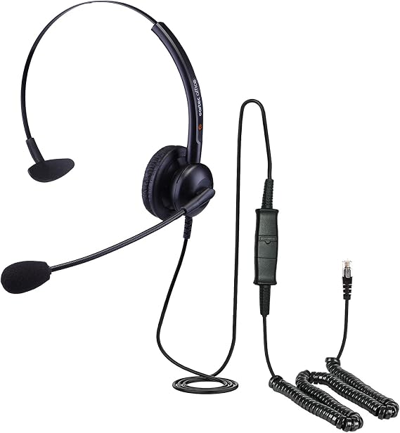 Single Ear Headset for Ericsson-LG Ipecs LDP-924D LDP-9224DF LDP-9224D & LDP-9208D Digital Telephone + FREE RJ9 Lead - QD002 (P)