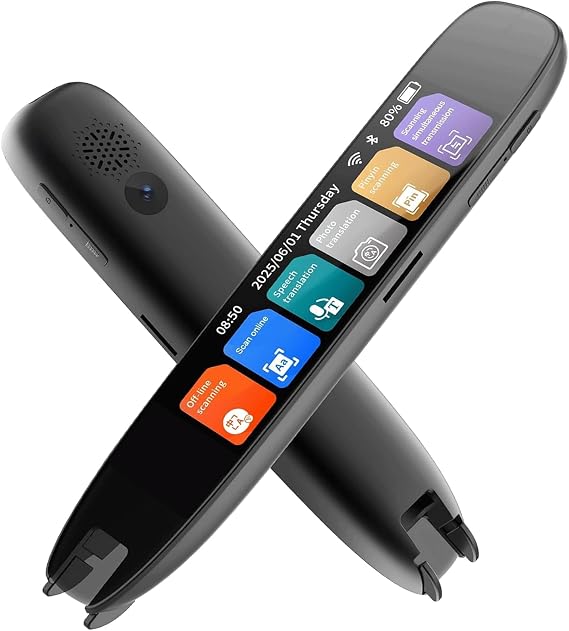 Scan Reader Pen for Dyslexia, 142 Language Translator, Scan to Text, Speech