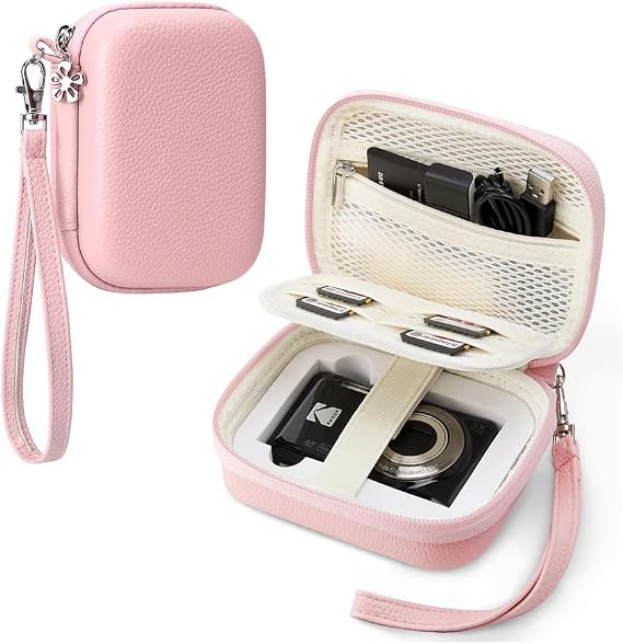 Digital Camera Case for Kodak PIXPRO FZ55/ FZ45/ CAMKORY DC403, Pink