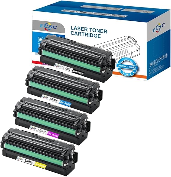 Remanufactured Toner Cartridge Replacement for Samsung CLP-680DW CLP-680ND CLX-6260FR CLX-6260FW CLX-6260ND CLT-506L (B/C/M/Y, 4-Pack)