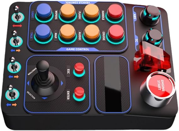 Programmable Button Racing Simulator Control Box for Immersive Game